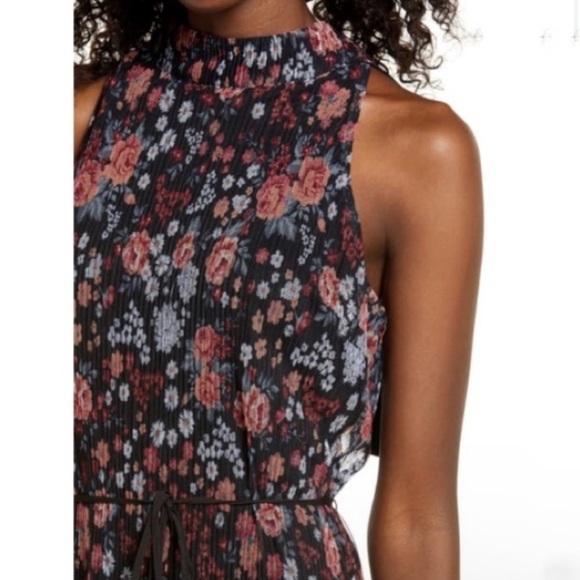 NWT Sam Edelman Floral Black Midi Maxi Dress size 4 - Picture 2 of 10